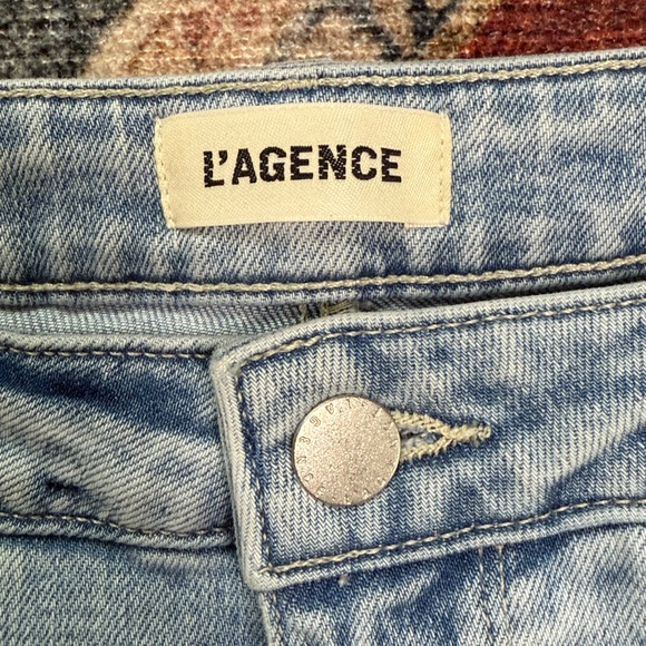 L’AGENCE Ruth Raw Hem Straight Leg Jeans Size 30 - Picture 3 of 11
